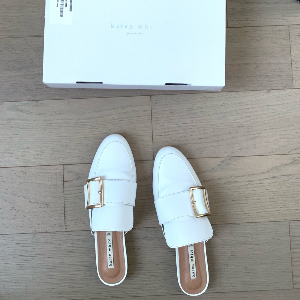 Karen white white loafer size 39